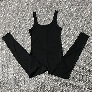 Black Ribbed Bodysuit